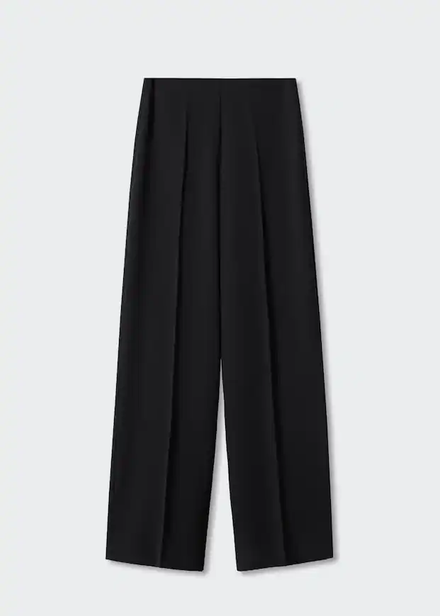 High-waist palazzo trousers